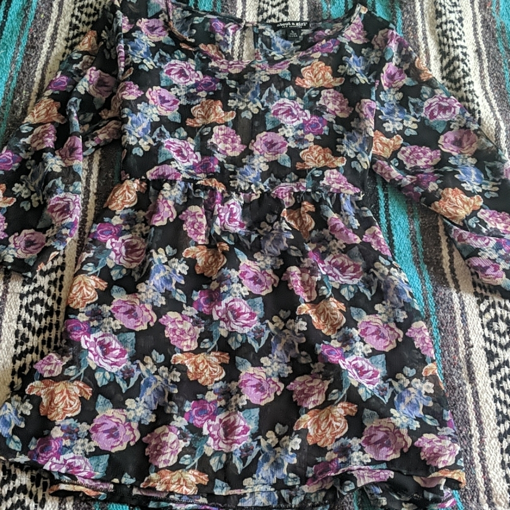 90s style sheer top
